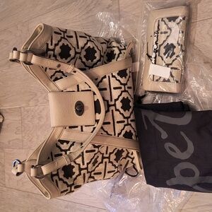 Leather Velvet Purse